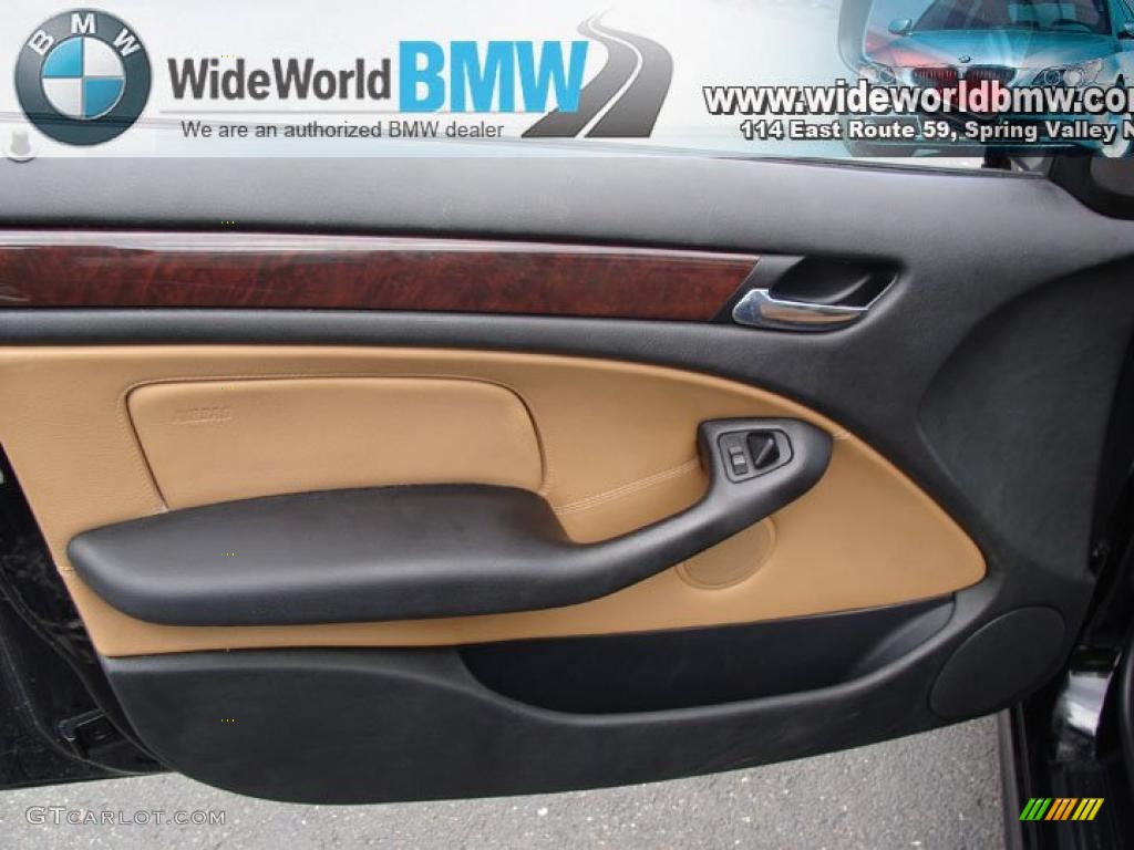 2003 3 Series 325xi Sedan - Jet Black / Natural Brown photo #8