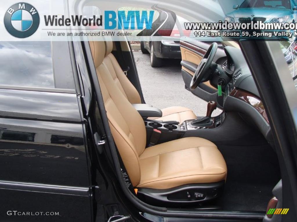 2003 3 Series 325xi Sedan - Jet Black / Natural Brown photo #10