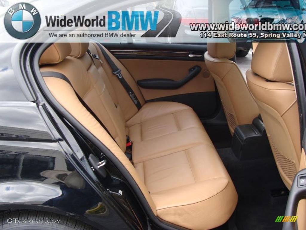 2003 3 Series 325xi Sedan - Jet Black / Natural Brown photo #11