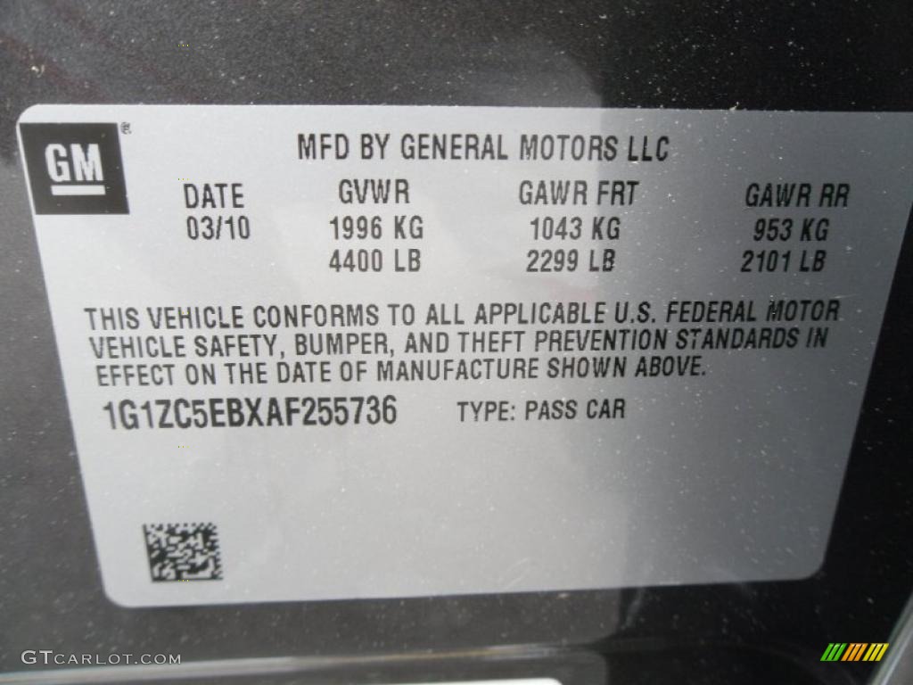 2010 Malibu LT Sedan - Taupe Gray Metallic / Titanium photo #7