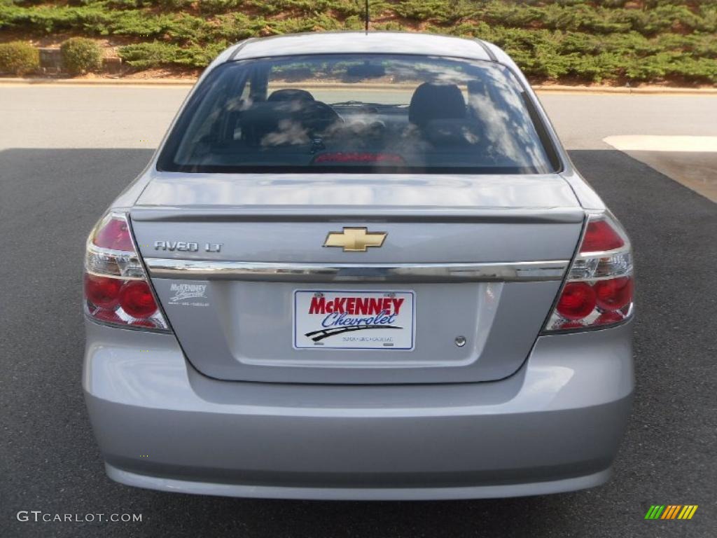 2010 Aveo LT Sedan - Cosmic Silver / Charcoal photo #3