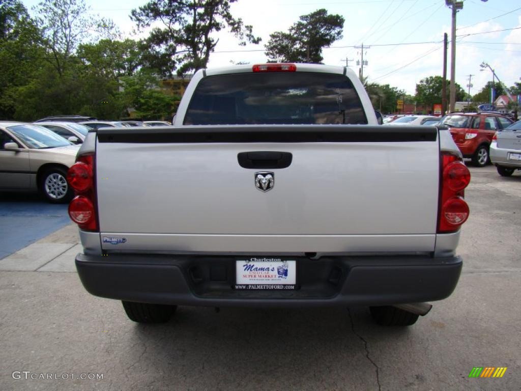 2008 Ram 1500 ST Regular Cab - Bright Silver Metallic / Medium Slate Gray photo #7