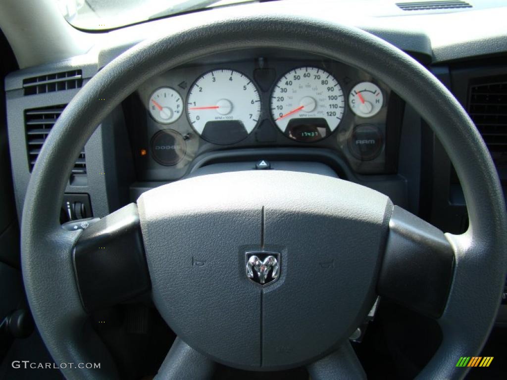 2008 Ram 1500 ST Regular Cab - Bright Silver Metallic / Medium Slate Gray photo #21