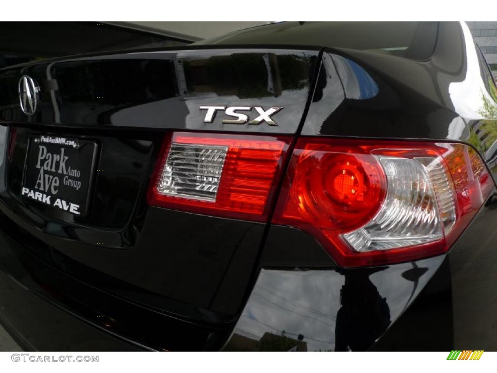 2009 TSX Sedan - Crystal Black Pearl / Taupe photo #16
