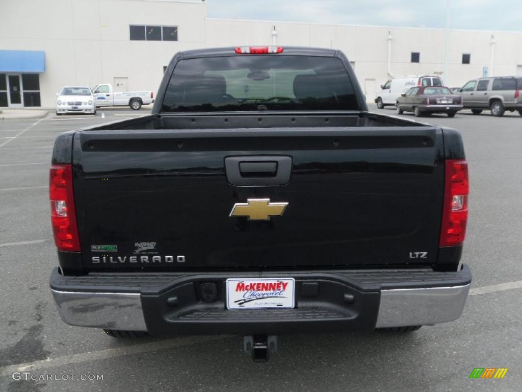 2010 Silverado 1500 LTZ Extended Cab 4x4 - Black / Light Titanium/Dark Titanium photo #3