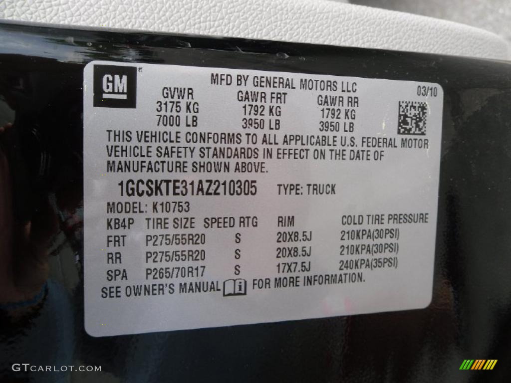 2010 Silverado 1500 LTZ Extended Cab 4x4 - Black / Light Titanium/Dark Titanium photo #7