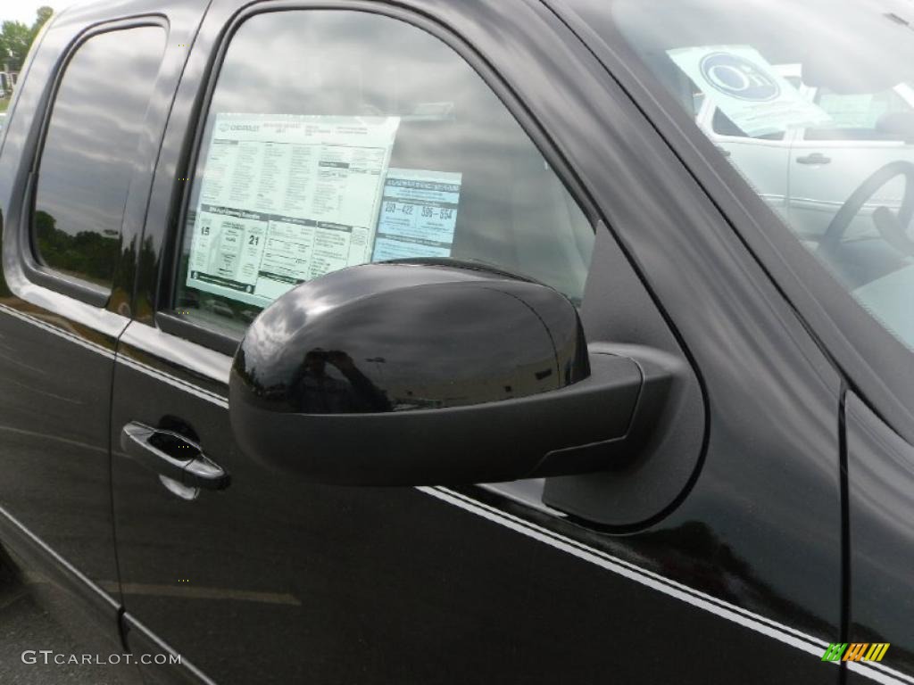 2010 Silverado 1500 LTZ Extended Cab 4x4 - Black / Light Titanium/Dark Titanium photo #22
