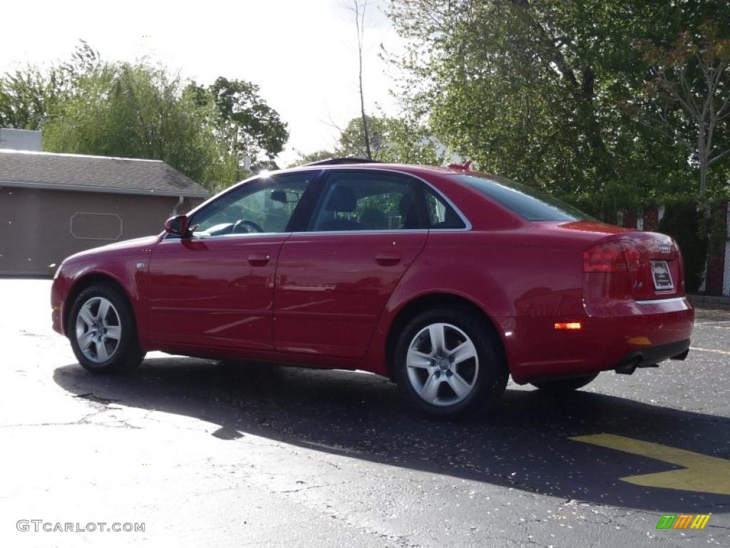 2005 A4 2.0T quattro Sedan - Brilliant Red / Ebony photo #15