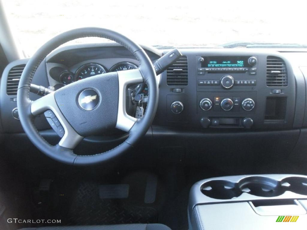 2010 Silverado 1500 LT Crew Cab 4x4 - Blue Granite Metallic / Ebony photo #14