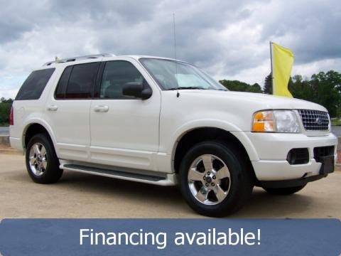 White Ford Explorer 2003. 2003 Ford Explorer Limited
