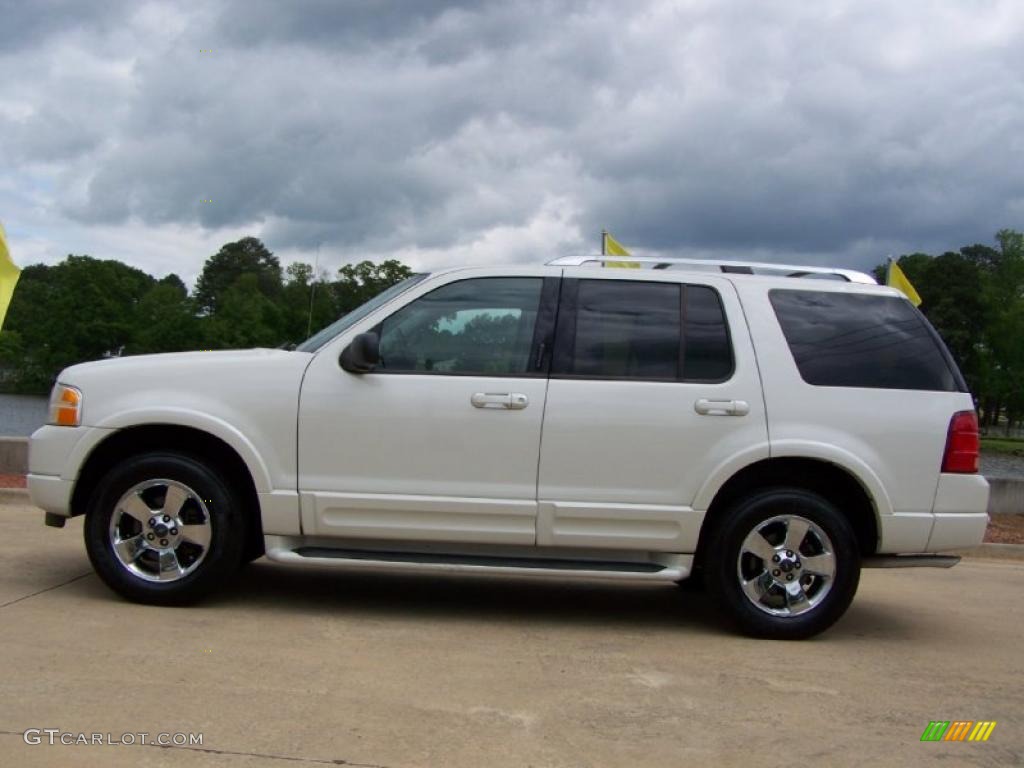 2003 Explorer Limited - Ceramic White Tri Coat / Midnight Gray photo #12
