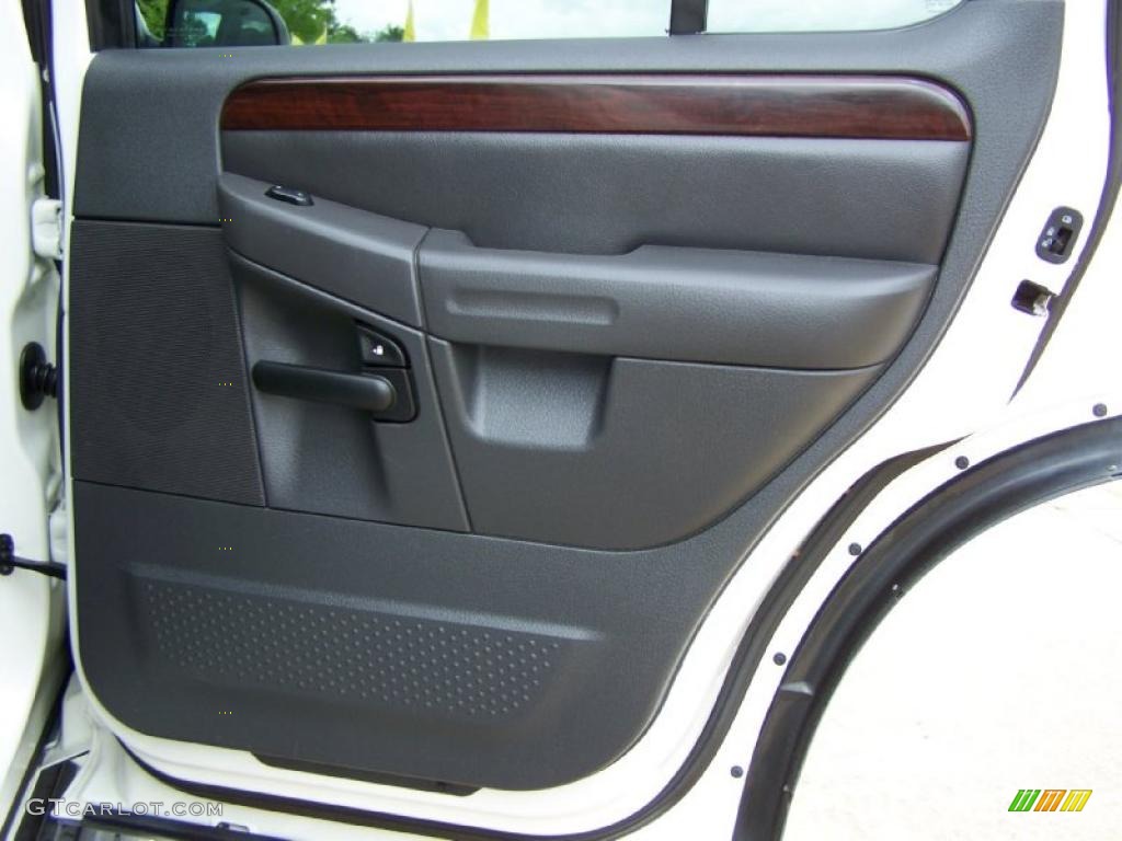 2003 Explorer Limited - Ceramic White Tri Coat / Midnight Gray photo #32