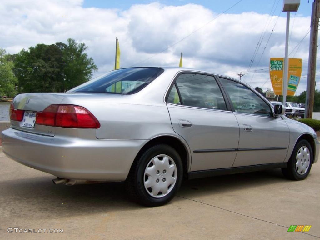 1999 Accord LX Sedan - Satin Silver Metallic / Lapis Blue photo #3