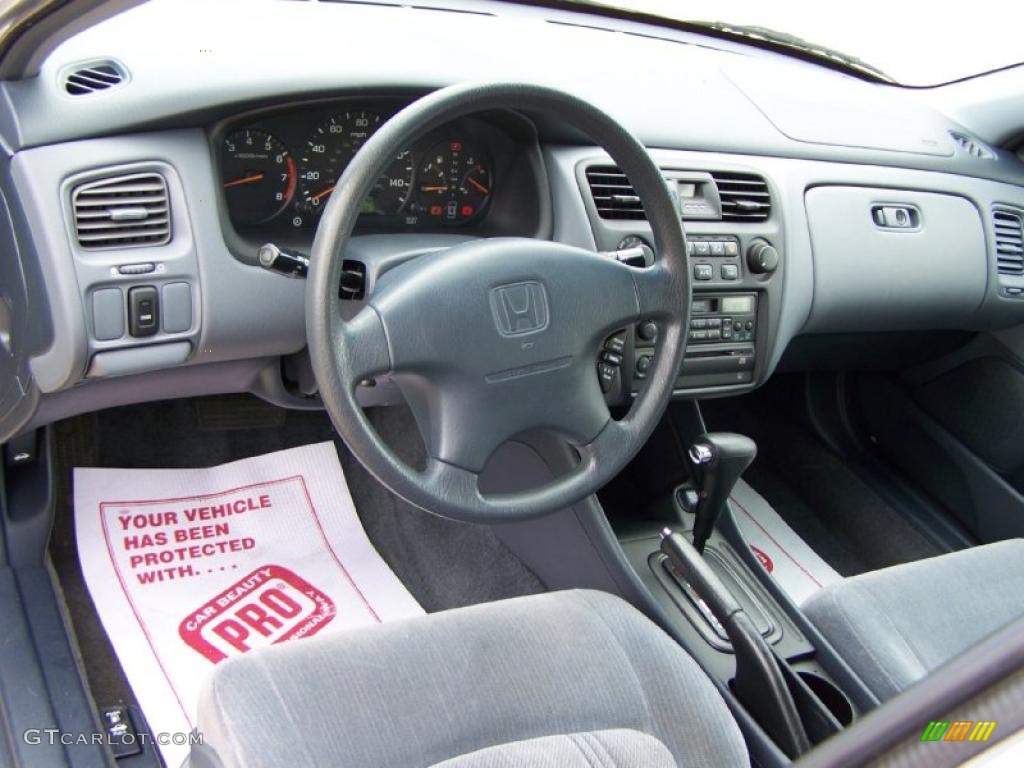 1999 Accord LX Sedan - Satin Silver Metallic / Lapis Blue photo #7