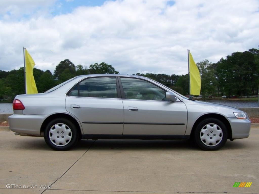 1999 Accord LX Sedan - Satin Silver Metallic / Lapis Blue photo #11