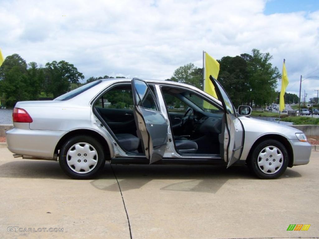 1999 Accord LX Sedan - Satin Silver Metallic / Lapis Blue photo #13