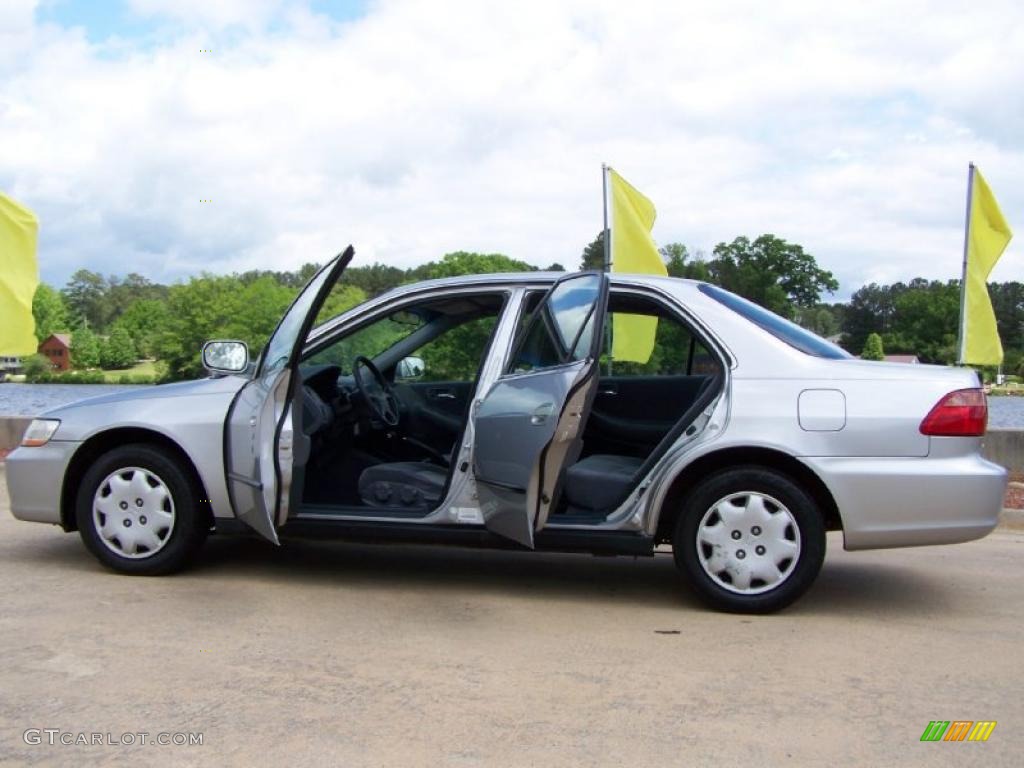 1999 Accord LX Sedan - Satin Silver Metallic / Lapis Blue photo #14
