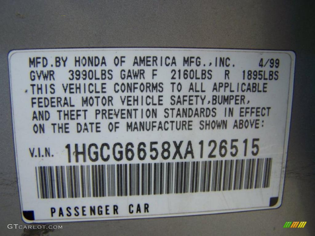 1999 Accord LX Sedan - Satin Silver Metallic / Lapis Blue photo #39