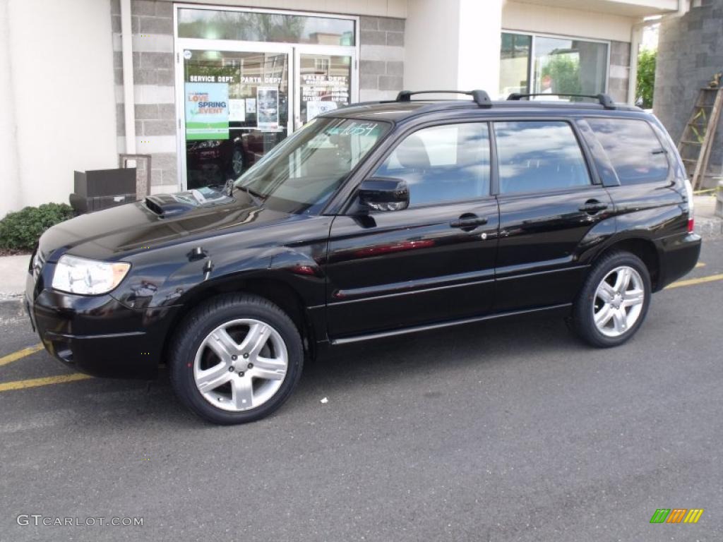 2007 Forester 2.5 XT Limited - Obsidian Black Pearl / Anthracite Black photo #2