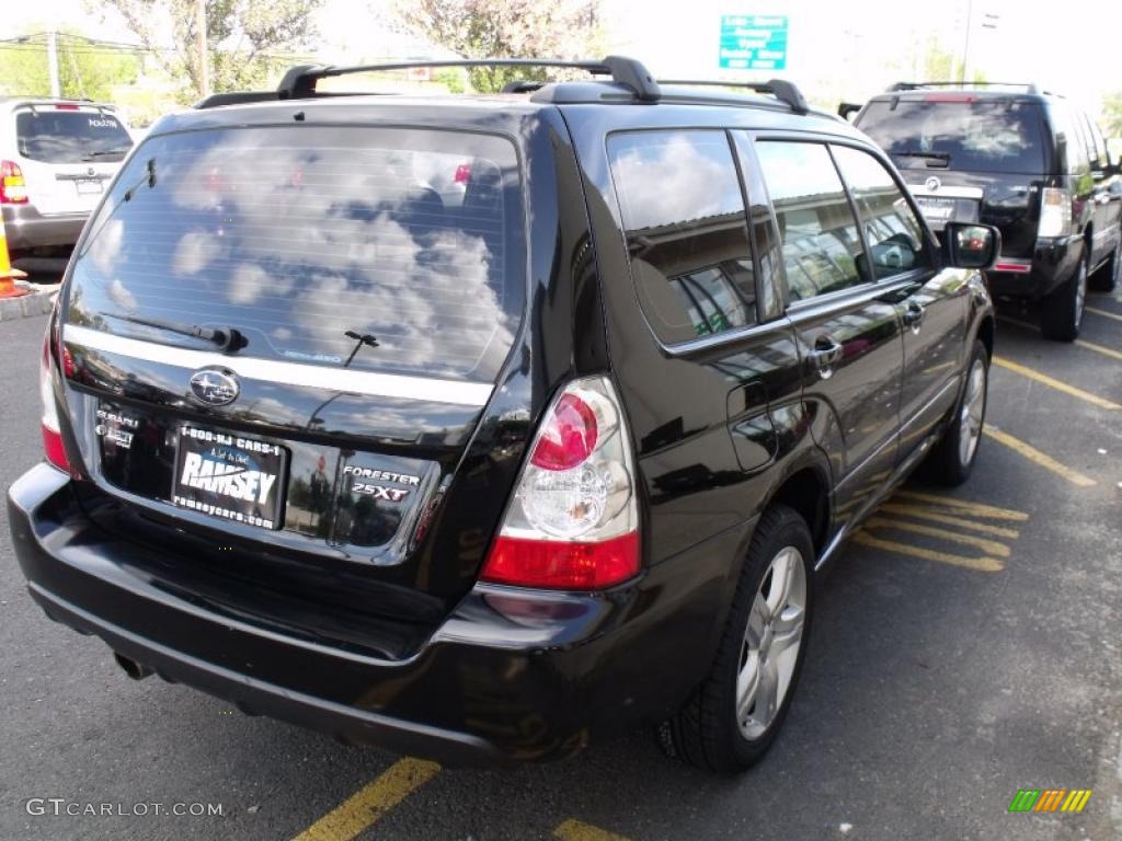 2007 Forester 2.5 XT Limited - Obsidian Black Pearl / Anthracite Black photo #7