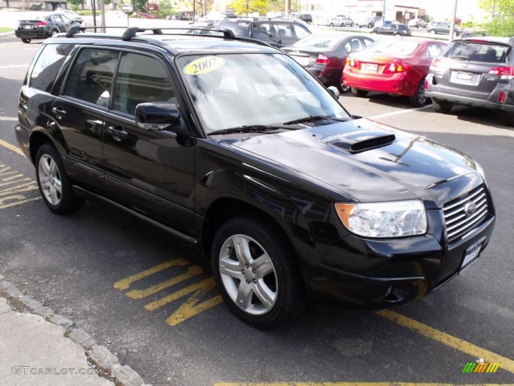 2007 Forester 2.5 XT Limited - Obsidian Black Pearl / Anthracite Black photo #10