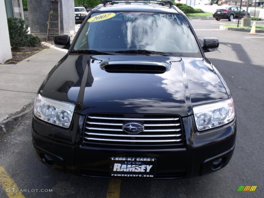 2007 Forester 2.5 XT Limited - Obsidian Black Pearl / Anthracite Black photo #11