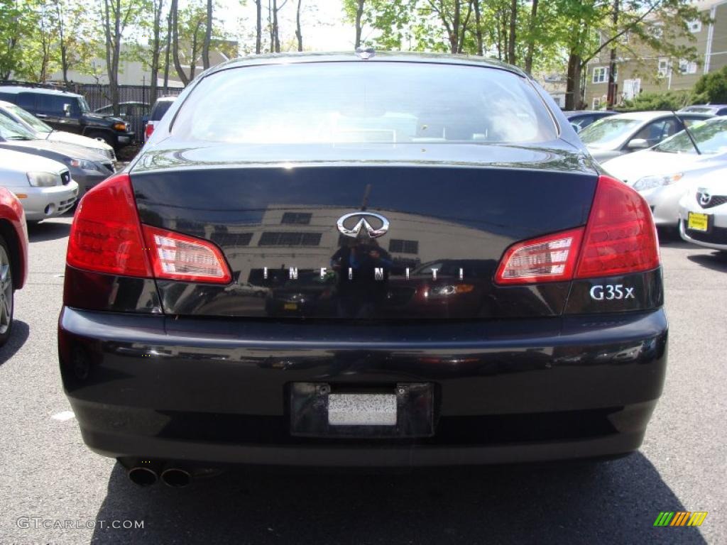 2004 G 35 x Sedan - Black Obsidian / Graphite photo #5
