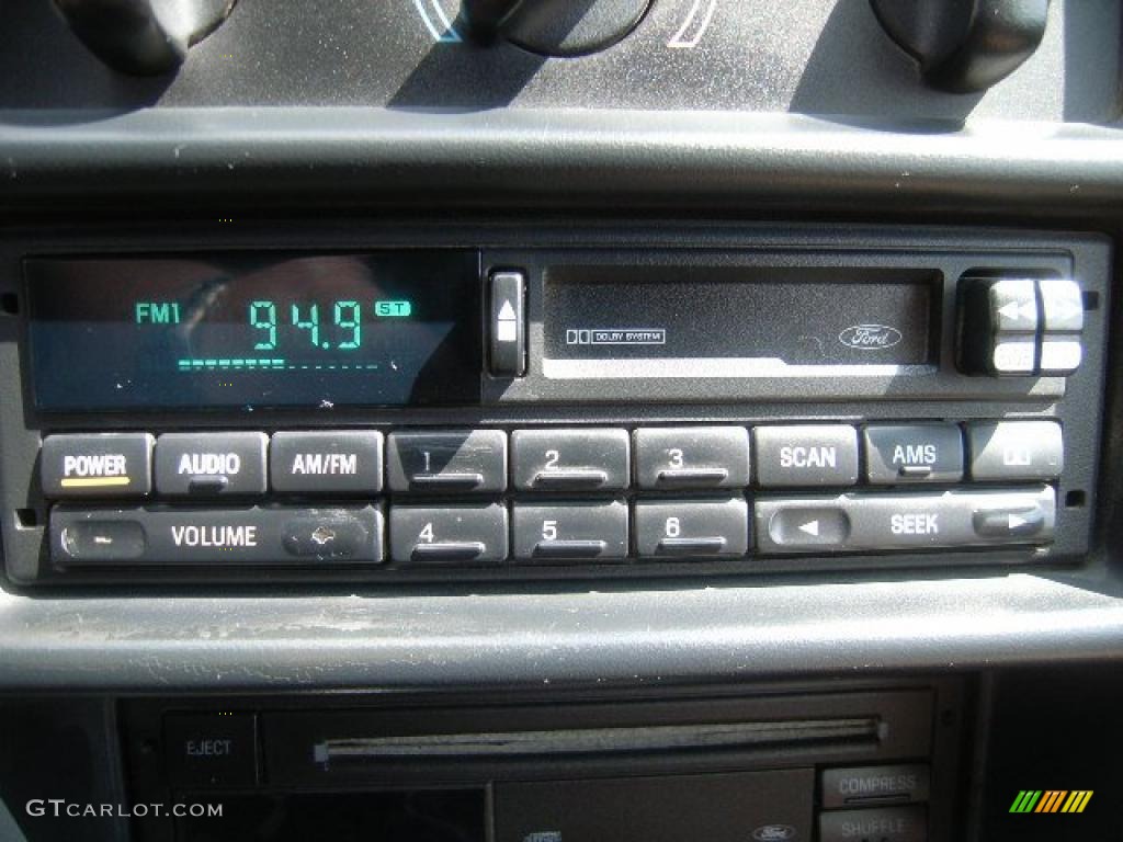 1997 Mustang V6 Convertible - Pacific Green Metallic / Saddle photo #17