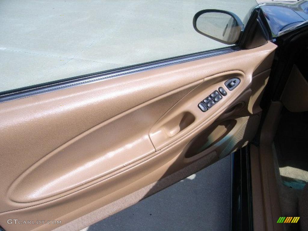 1997 Mustang V6 Convertible - Pacific Green Metallic / Saddle photo #23