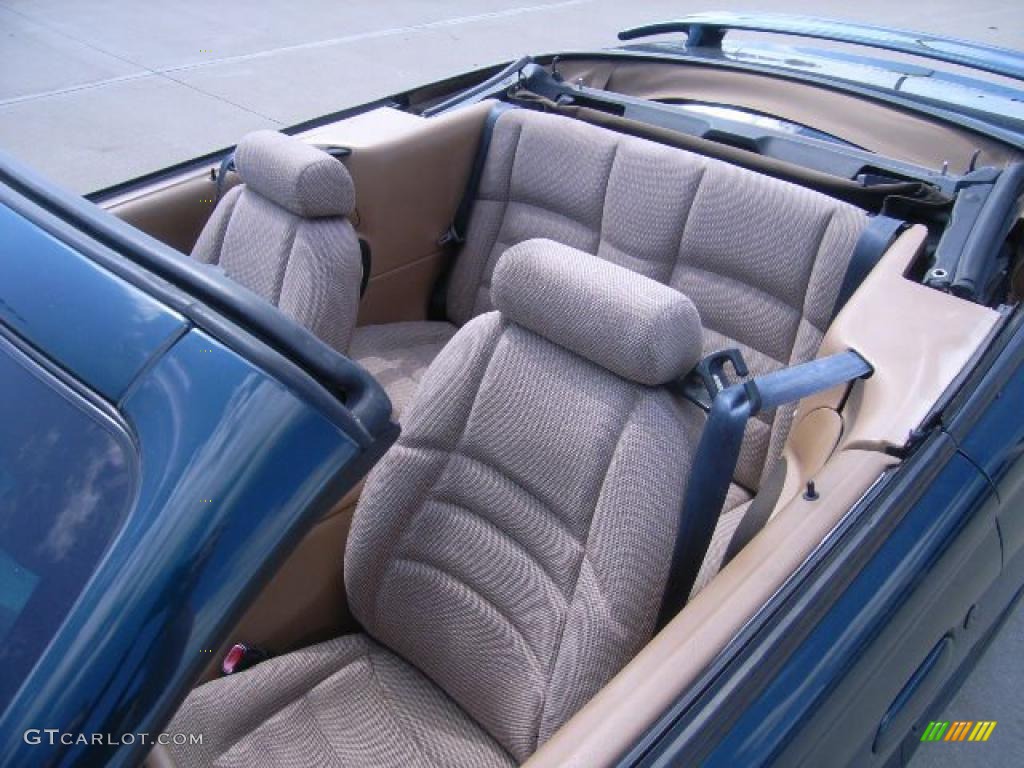 1997 Mustang V6 Convertible - Pacific Green Metallic / Saddle photo #29