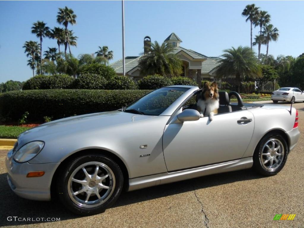 1999 SLK 230 Kompressor Roadster - Brilliant Silver Metallic / Salsa Red photo #1