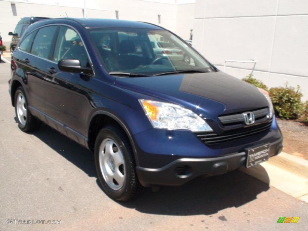 2007 CR-V LX 4WD - Royal Blue Pearl / Black photo #2