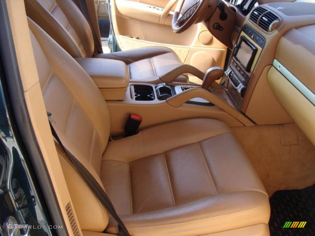 2005 Cayenne  - Dark Teal Metallic / Havanna/Sand Beige photo #15