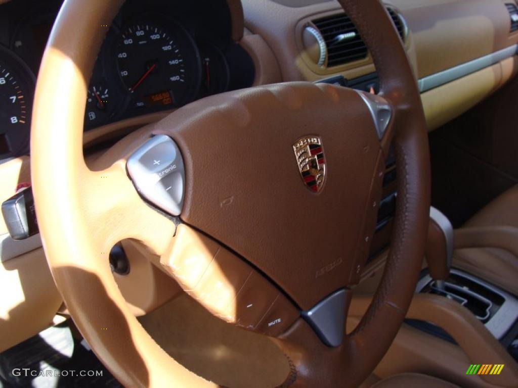 2005 Cayenne  - Dark Teal Metallic / Havanna/Sand Beige photo #19