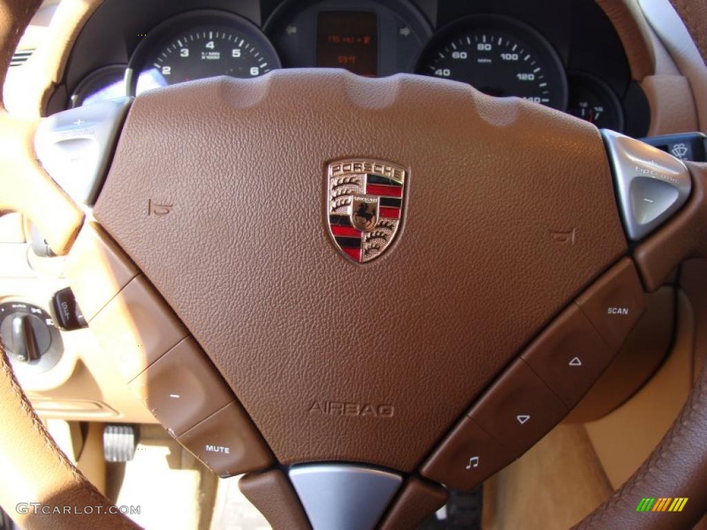 2005 Cayenne  - Dark Teal Metallic / Havanna/Sand Beige photo #20