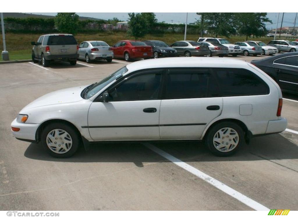 1993 Corolla DX Wagon - White / Blue photo #12