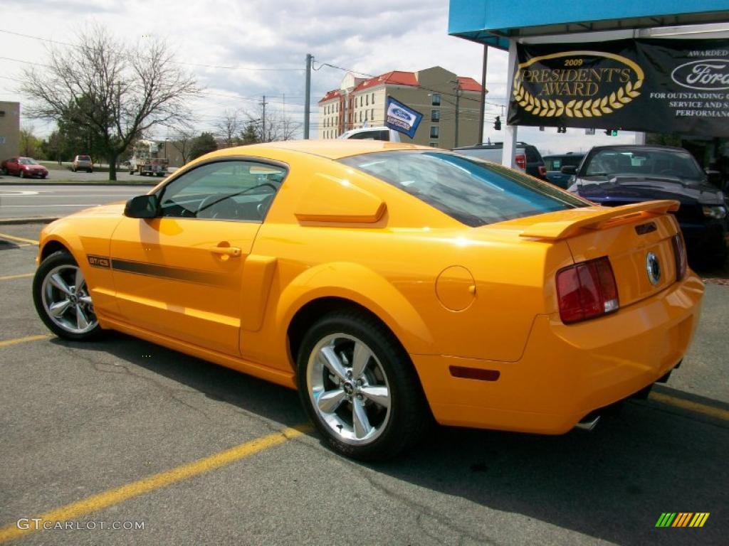 2008 Mustang GT/CS California Special Coupe - Grabber Orange / Dark Charcoal/Medium Parchment photo #3