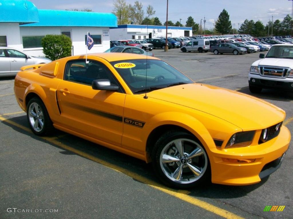2008 Mustang GT/CS California Special Coupe - Grabber Orange / Dark Charcoal/Medium Parchment photo #6