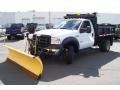 Oxford White - F450 Super Duty XL Regular Cab 4x4 Dump Truck Photo No. 1