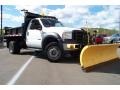 Oxford White - F450 Super Duty XL Regular Cab 4x4 Dump Truck Photo No. 26