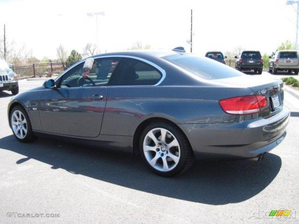 2007 3 Series 328xi Coupe - Sparkling Graphite Metallic / Black photo #4