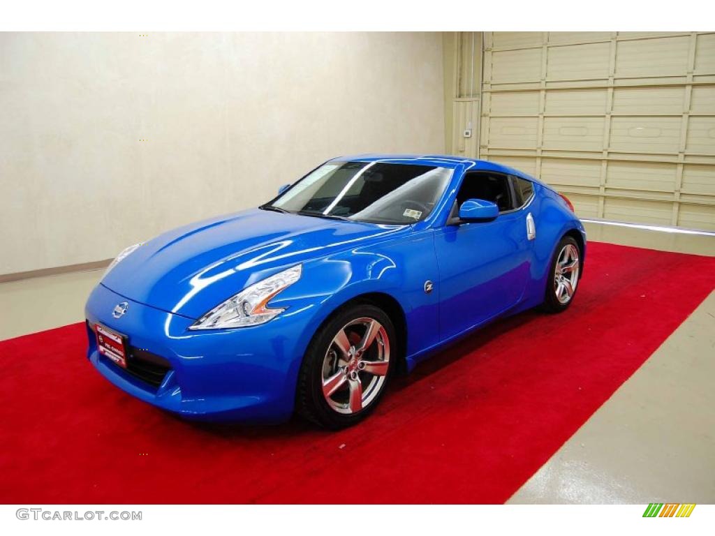 2009 370Z Coupe - Monterey Blue / Black Cloth photo #3