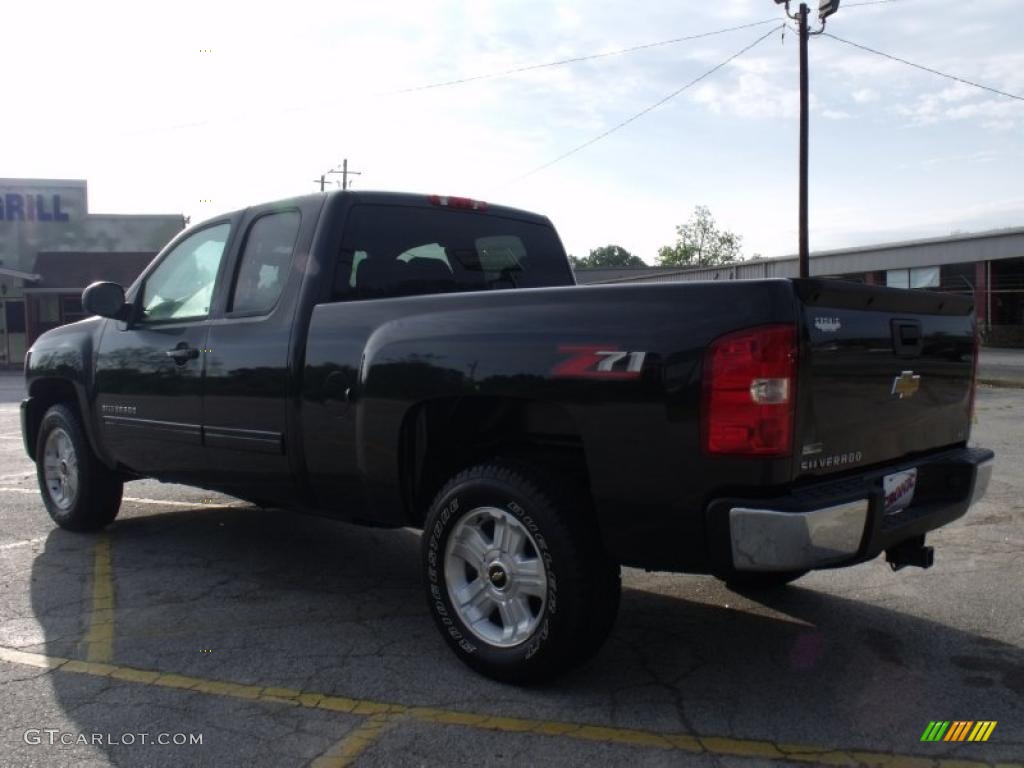 2010 Silverado 1500 LT Extended Cab - Black Granite Metallic / Ebony photo #3