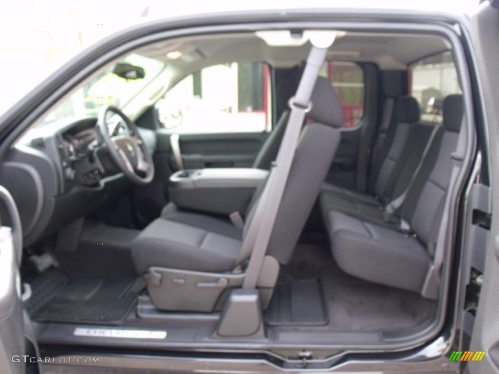 2010 Silverado 1500 LT Extended Cab - Black Granite Metallic / Ebony photo #11