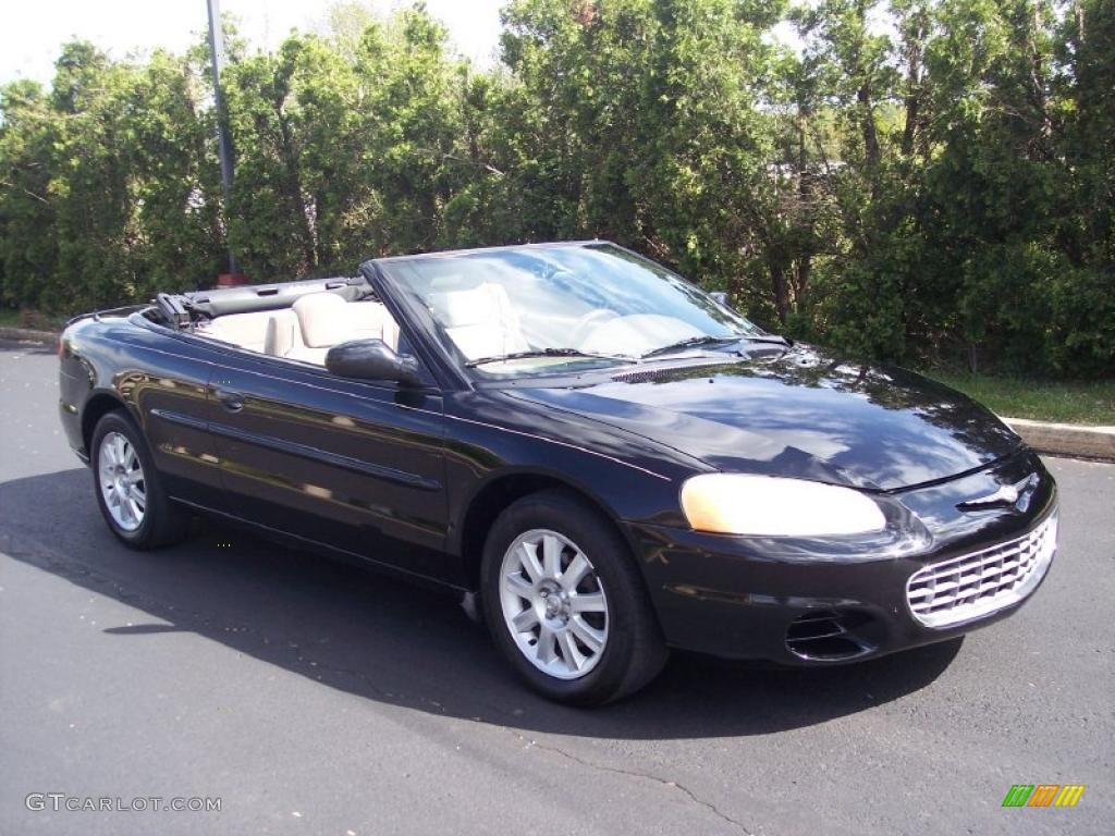 2002 Sebring GTC Convertible - Black / Sandstone photo #1