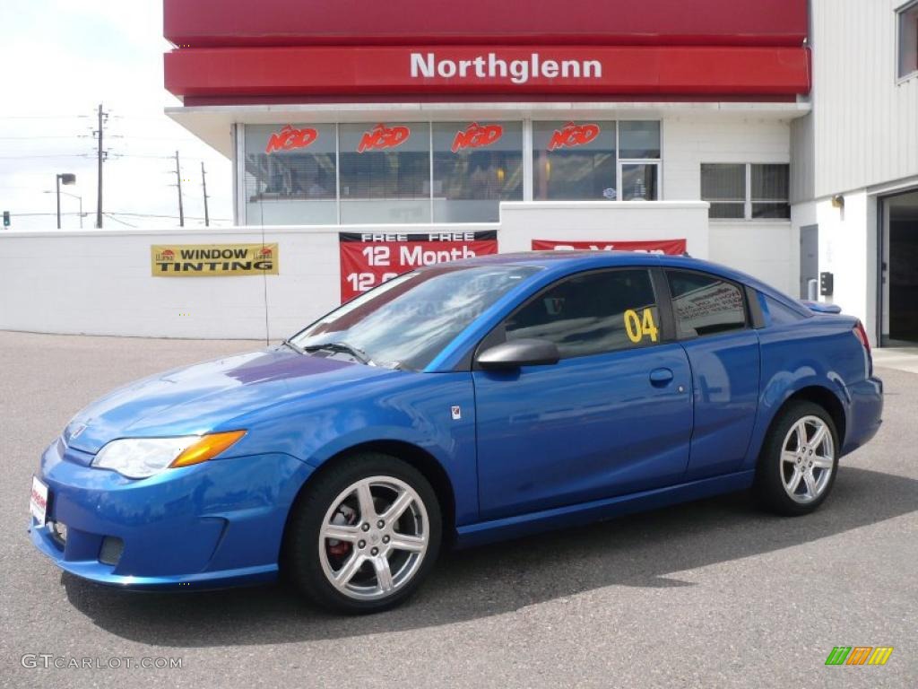 2004 Electric Blue Saturn Ion Red Line Quad Coupe 29201055