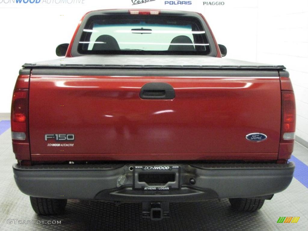 2001 F150 XL Regular Cab - Toreador Red Metallic / Dark Graphite photo #8