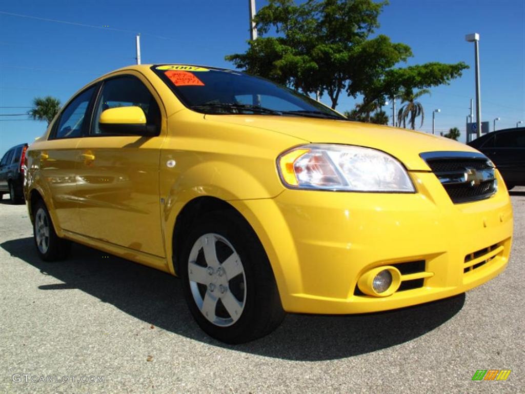 Summer Yellow Chevrolet Aveo