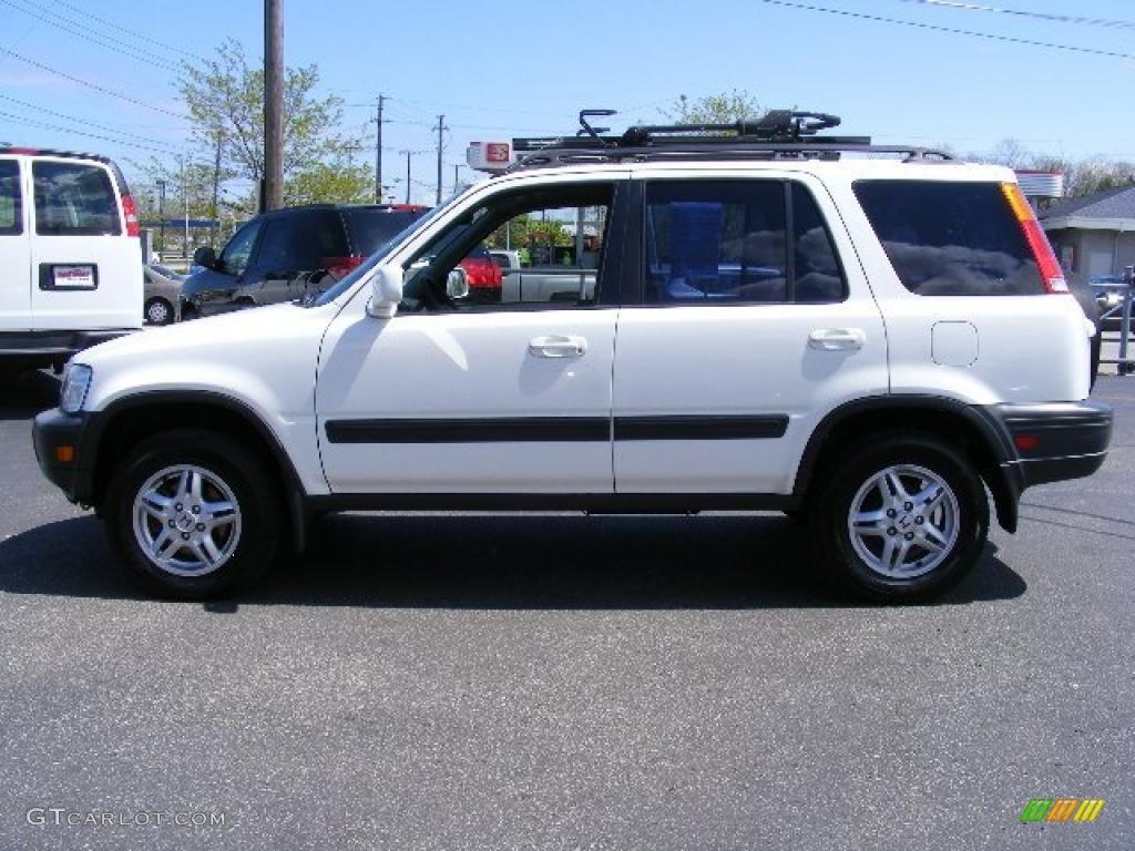 2001 CR-V EX 4WD - Taffeta White / Dark Gray photo #2