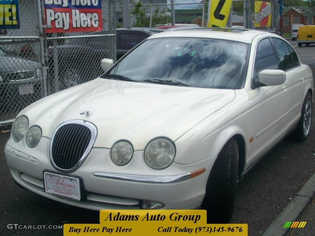 2000 S-Type 3.0 - Spindrift White / Almond photo #1